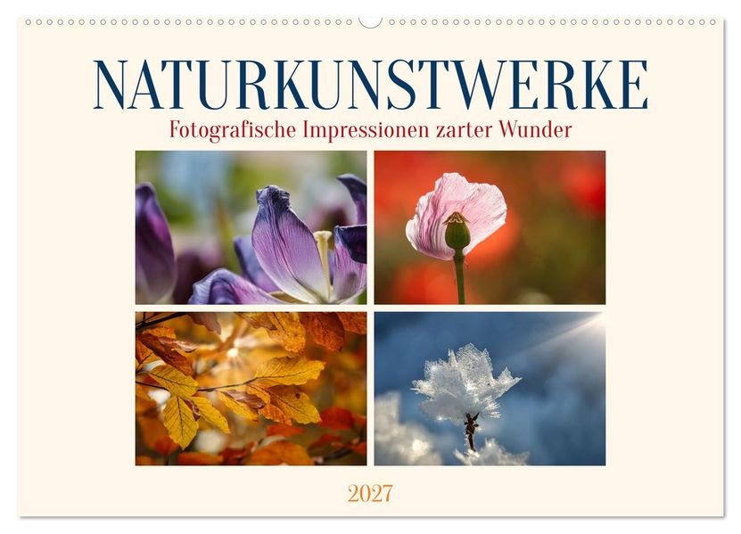 Naturkunstwerke (Wandkalender 2027 DIN A2 quer) CALVENDO Monatskalender