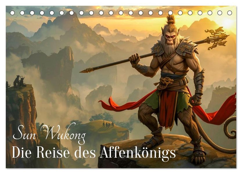 Sun Wukong - Die Reise des Affenkönigs (Tischkalender 2027 DIN A5 quer) CALVENDO Monatskalender