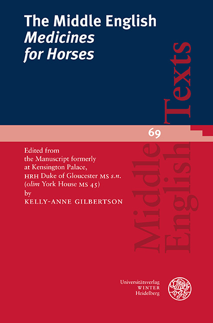 The Middle English 'Medicines for Horses'
