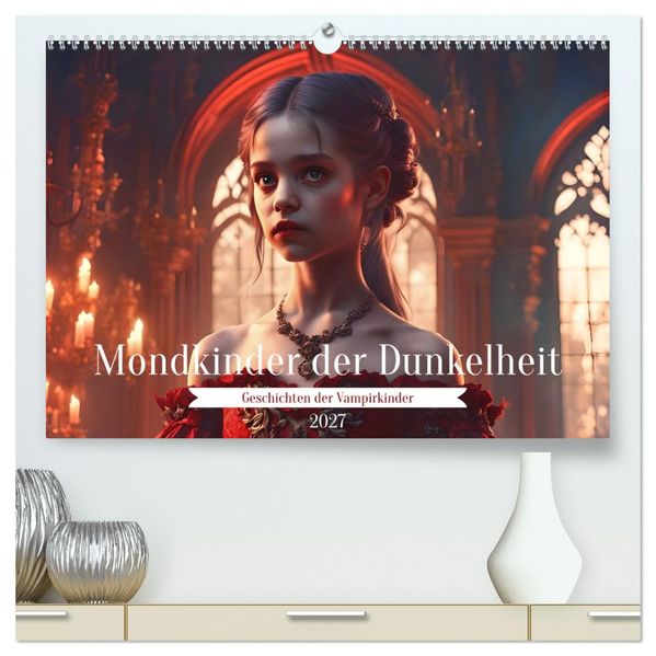 Mondkinder der Dunkelheit (hochwertiger Premium Wandkalender 2027 DIN A2 quer) Kunstdruck in Hochglanz
