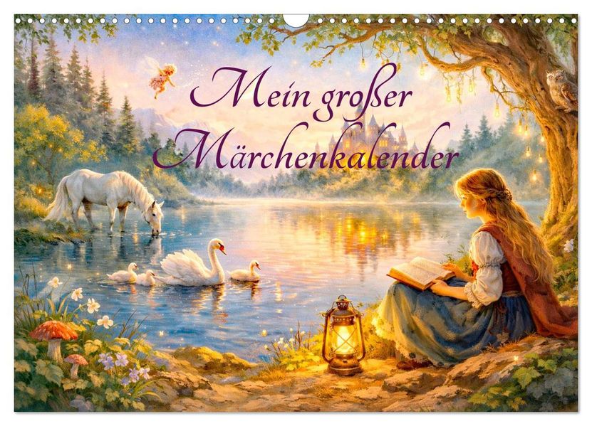 Mein großer Märchenkalender (Wandkalender 2027 DIN A3 quer) CALVENDO Monatskalender