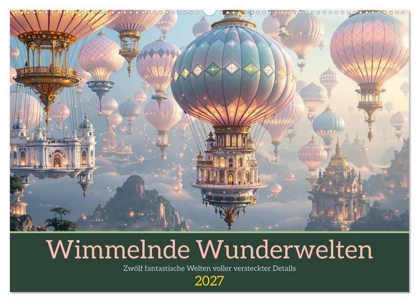 Wimmelnde Wunderwelten (Wandkalender 2027 DIN A2 quer) CALVENDO Monatskalender