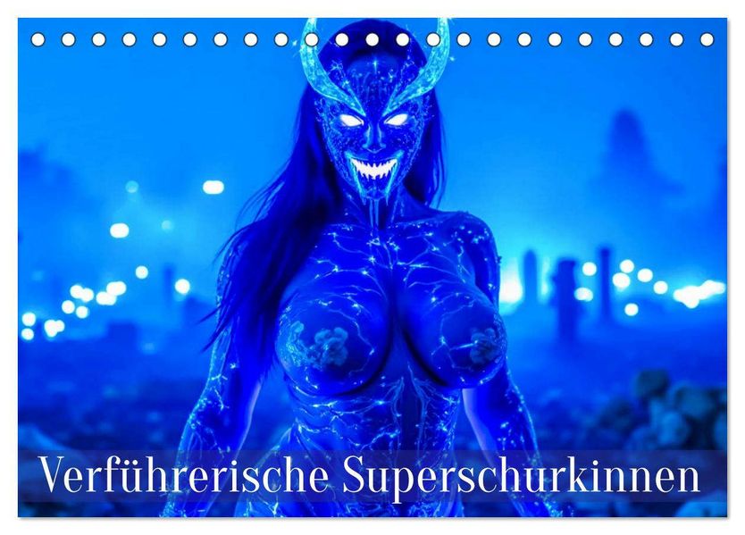 Verführerische Superschurkinnen (Tischkalender 2027 DIN A5 quer) CALVENDO Monatskalender