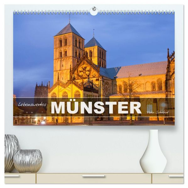 Lebenswertes Münster (hochwertiger Premium Wandkalender 2027 DIN A2 quer) Kunstdruck in Hochglanz