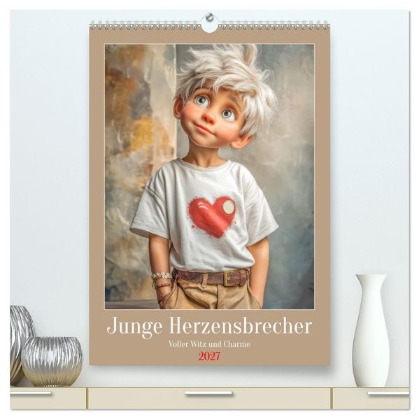 Junge Herzensbrecher - Voller Witz und Charme (hochwertiger Premium Wandkalender 2027 DIN A2 hoch) Kunstdruck in Hochglanz