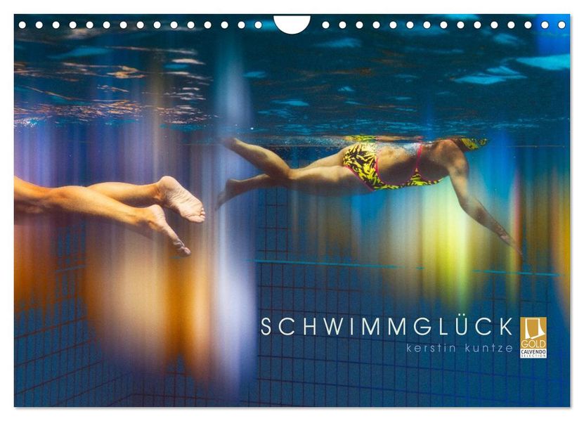 SCHWIMMGLÜCK (Wandkalender 2027 DIN A4 quer) CALVENDO Monatskalender