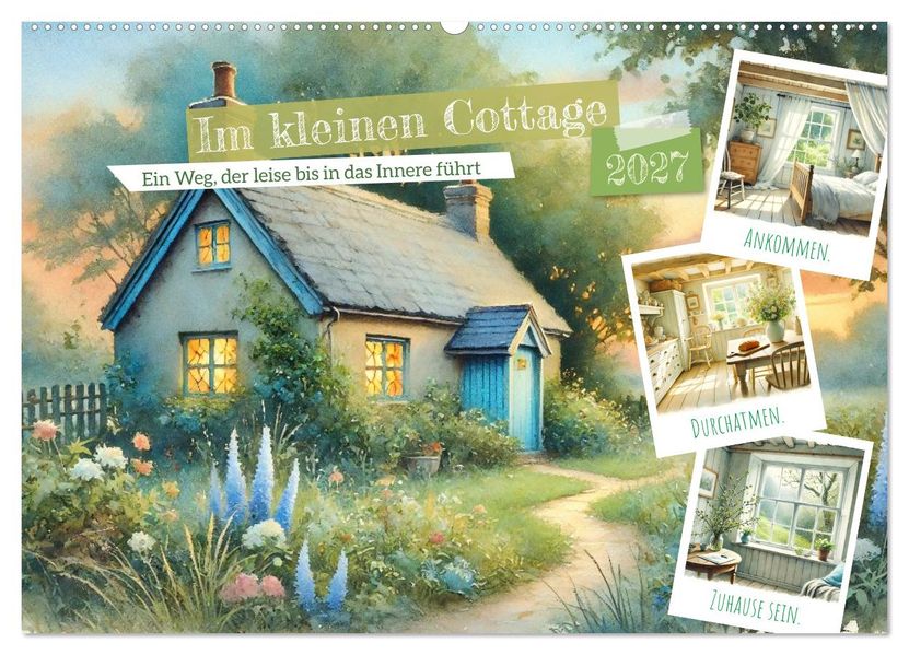 Im kleinen Cottage (Wandkalender 2027 DIN A2 quer) CALVENDO Monatskalender