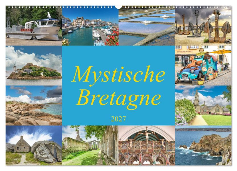 Mystische Bretagne (Wandkalender 2027 DIN A2 quer) CALVENDO Monatskalender