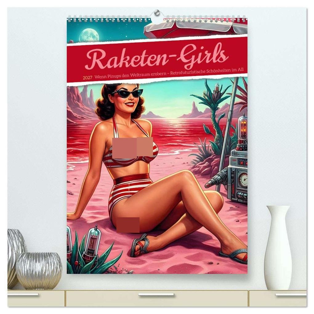 Raketen-Girls (hochwertiger Premium Wandkalender 2027 DIN A2 hoch) Kunstdruck in Hochglanz
