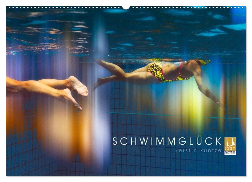 SCHWIMMGLÜCK (Wandkalender 2027 DIN A2 quer) CALVENDO Monatskalender