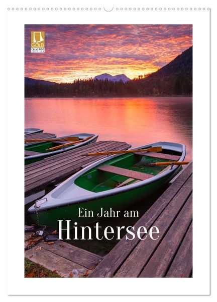 Ein Jahr am Hintersee (Wandkalender 2027 DIN A2 hoch) CALVENDO Monatskalender