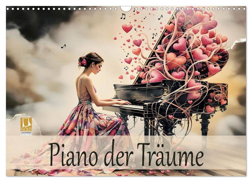 Piano der Träume (Wandkalender 2027 DIN A3 quer) CALVENDO Monatskalender