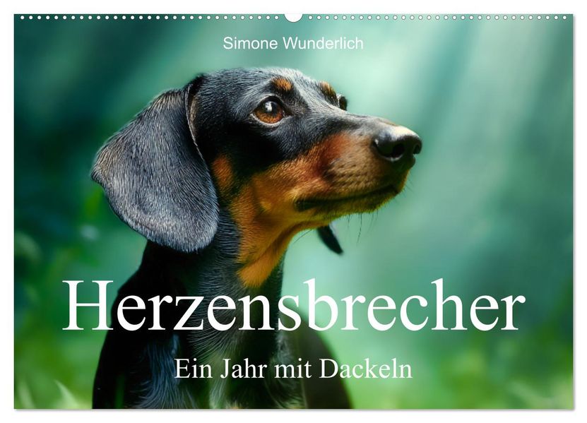 Herzensbrecher - Ein Jahr mit Dackeln (Wandkalender 2027 DIN A2 quer) CALVENDO Monatskalender