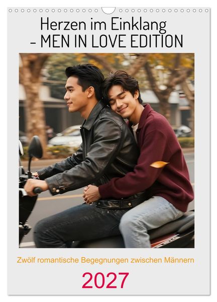 Herzen im Einklang - MEN IN LOVE EDITION (Wandkalender 2027 DIN A3 hoch) CALVENDO Monatskalender