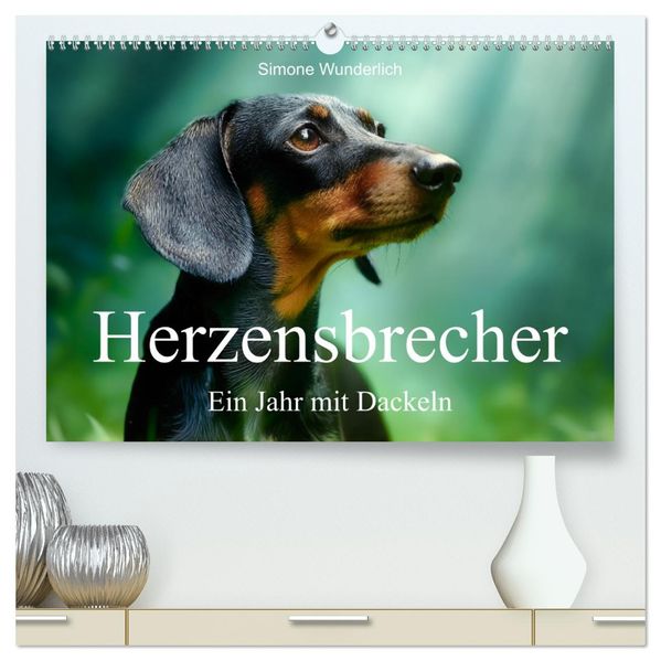 Herzensbrecher - Ein Jahr mit Dackeln (hochwertiger Premium Wandkalender 2027 DIN A2 quer) Kunstdruck in Hochglanz