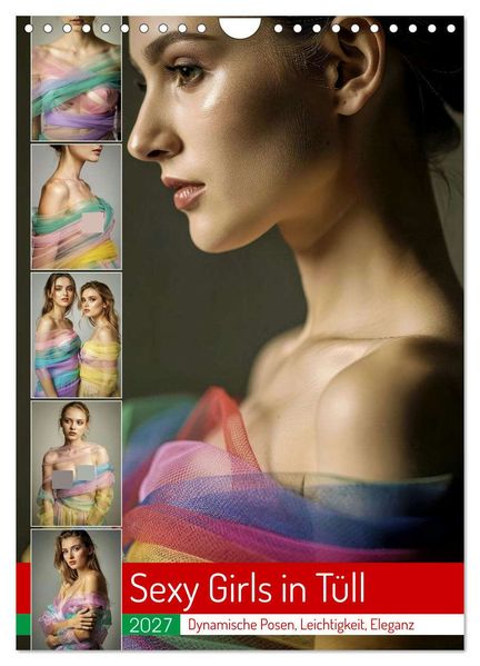 Sexy Girls in Tüll (Wandkalender 2027 DIN A4 hoch) CALVENDO Monatskalender