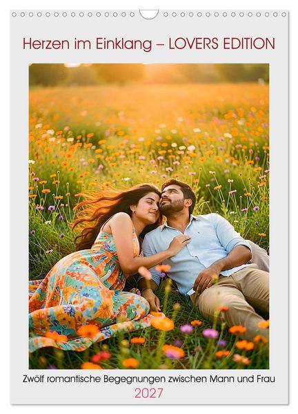 Herzen im Einklang - LOVERS EDITION (Wandkalender 2027 DIN A3 hoch) CALVENDO Monatskalender