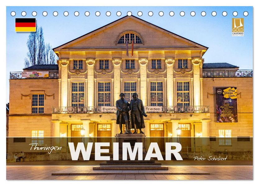Thüringen - Weimar (Tischkalender 2027 DIN A5 quer) CALVENDO Monatskalender