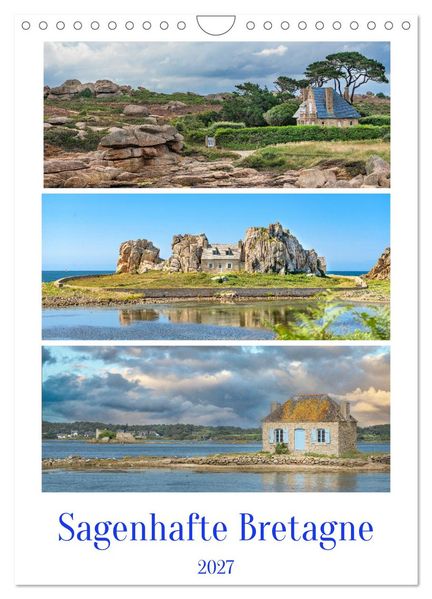 Sagenhafte Bretagne (Wandkalender 2027 DIN A4 hoch) CALVENDO Monatskalender