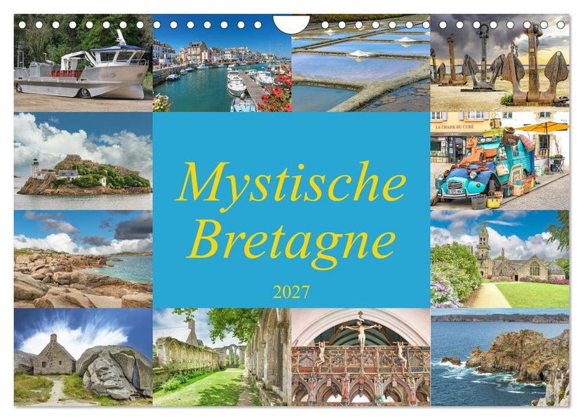 Mystische Bretagne (Wandkalender 2027 DIN A4 quer) CALVENDO Monatskalender