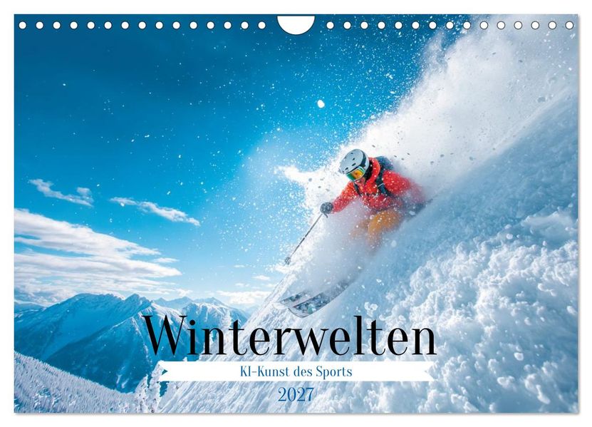 Winterwelten (Wandkalender 2027 DIN A4 quer) CALVENDO Monatskalender