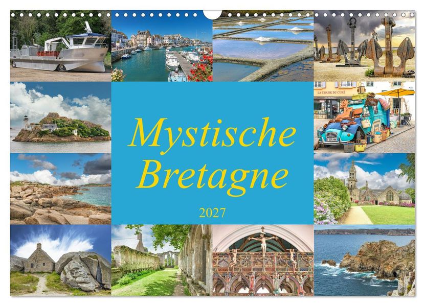 Mystische Bretagne (Wandkalender 2027 DIN A3 quer) CALVENDO Monatskalender