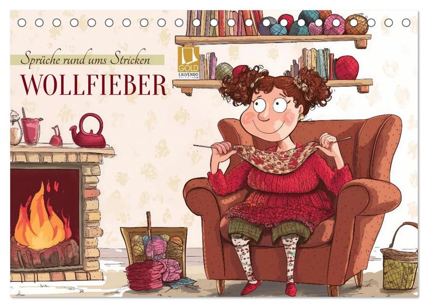 Wollfieber (Tischkalender 2027 DIN A5 quer) CALVENDO Monatskalender