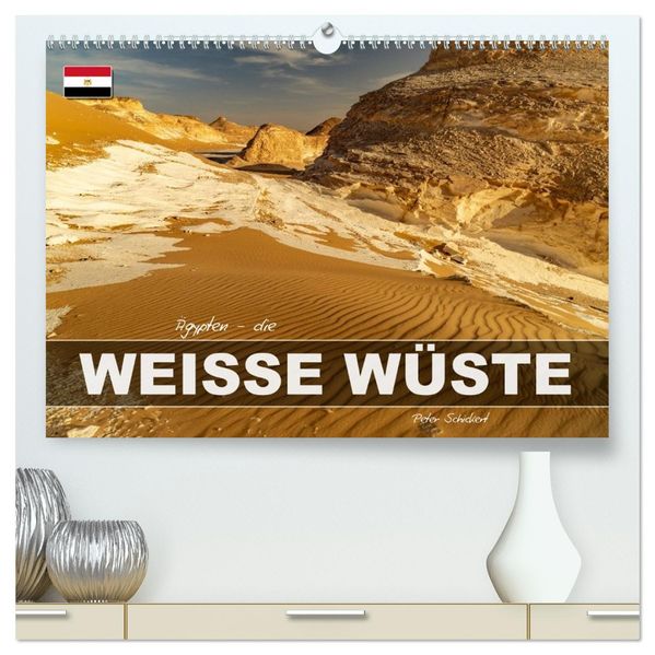 Ägypten - die Weisse Wüste (hochwertiger Premium Wandkalender 2027 DIN A2 quer) Kunstdruck in Hochglanz