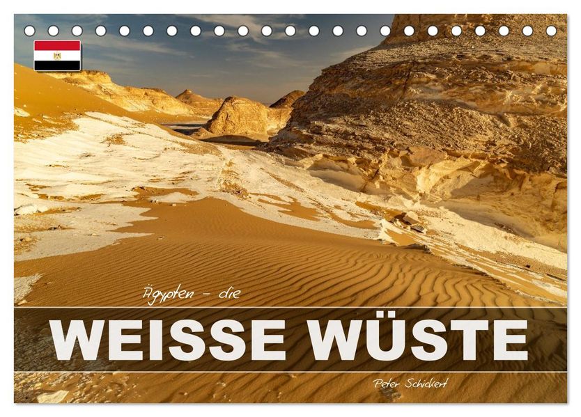 Ägypten - die Weisse Wüste (Tischkalender 2027 DIN A5 quer) CALVENDO Monatskalender