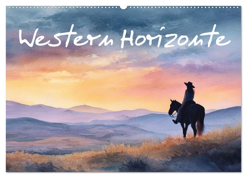 Western Horizonte (Wandkalender 2027 DIN A2 quer) CALVENDO Monatskalender