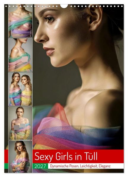 Sexy Girls in Tüll (Wandkalender 2027 DIN A3 hoch) CALVENDO Monatskalender