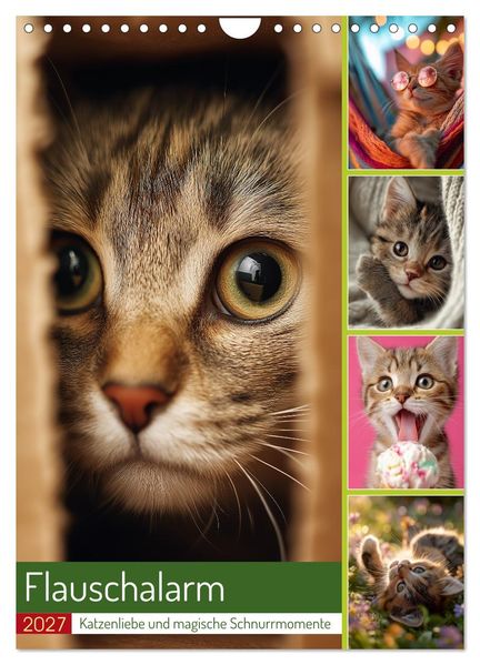 Flauschalarm (Wandkalender 2027 DIN A4 hoch) CALVENDO Monatskalender