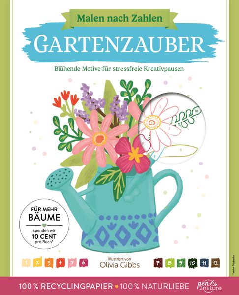 Malen nach Zahlen - Gartenzauber