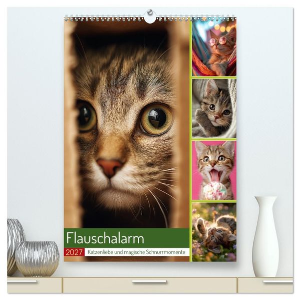 Flauschalarm (hochwertiger Premium Wandkalender 2027 DIN A2 hoch) Kunstdruck in Hochglanz