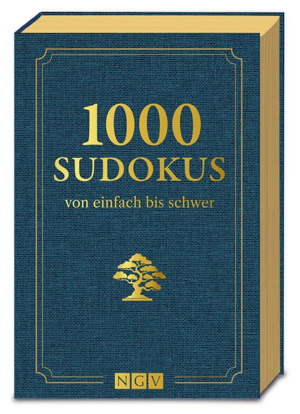 1000 Sudokus von einfach bis schwer