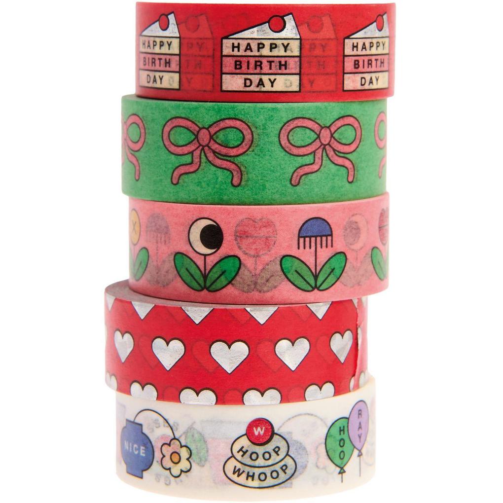 Tape Set Eye Candy Happy Birthday FSC MIX
