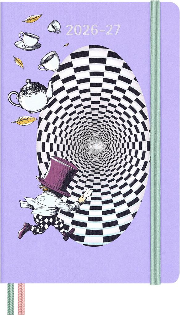 Moleskine Germany GmbH Moleskine Alice Im Wunderland 18 Monate Wochen-Notizkalender 2026/2027 L/A5 1 Wo = 1 Seite Fester Einband