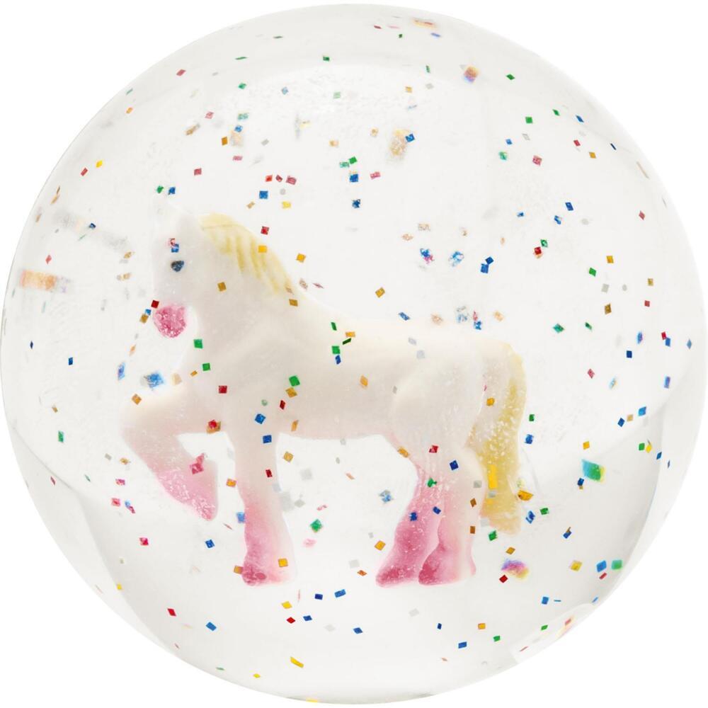 Glitzerflummi Motiv 'Einhorn'