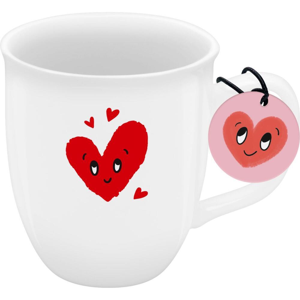 Espressotasse Motiv 'Herzen'