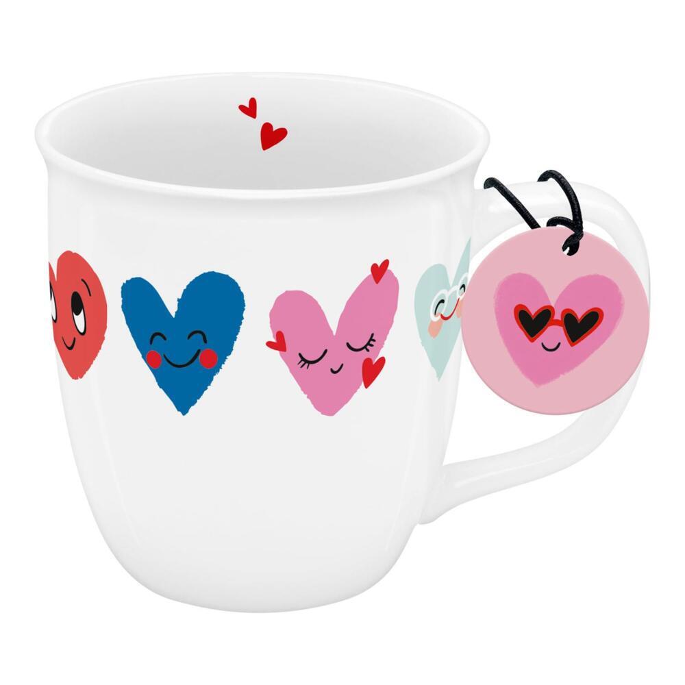 Tasse Motiv 'Herzen'
