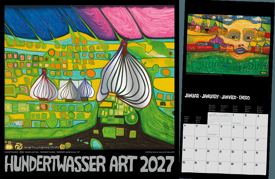 Hundertwasser Broschürenkalender Art 2027