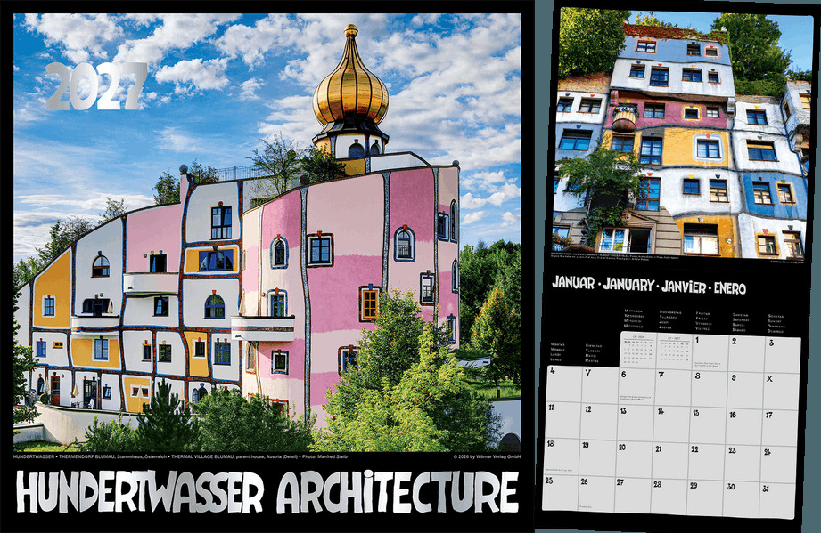 Hundertwasser Broschürenkalender Architektur 2027