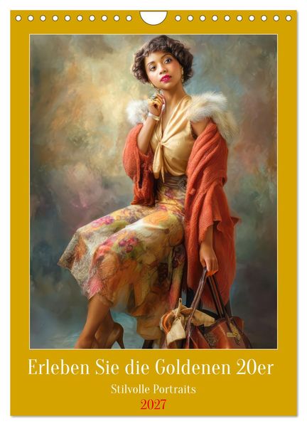 Erleben Sie die Goldenen 20er - Stilvolle Portraits (Wandkalender 2027 DIN A4 hoch) CALVENDO Monatskalender