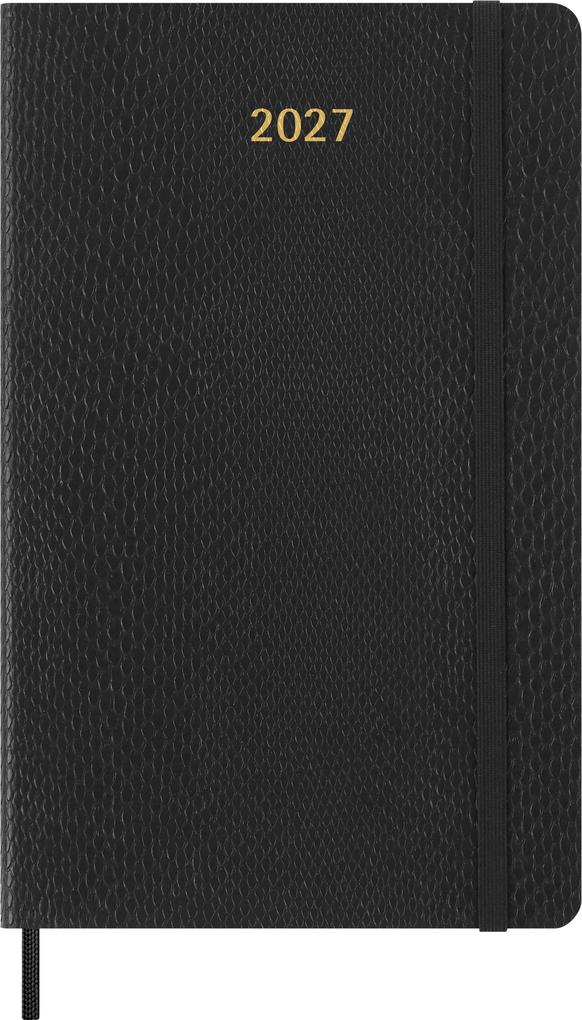 Moleskine Precious & Ethical 12 Monate Wochen Notizkalender 2027 L/A5 Liniert Weicher Einband Mamba Schwarz mit Box