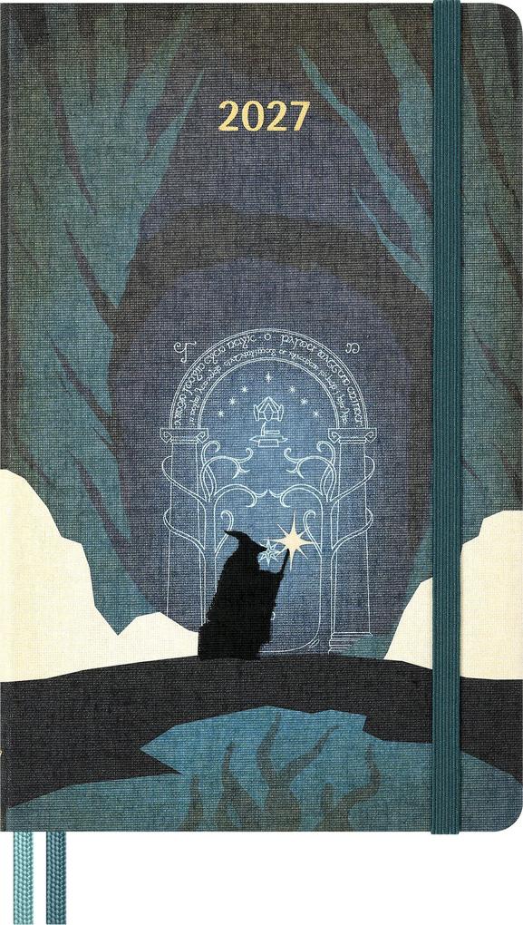 Moleskine 12 Monate Der Herr der Ringe Wochen-Notizkalender 2027 L/A5 1 Wo = 1 Seite fester Einband