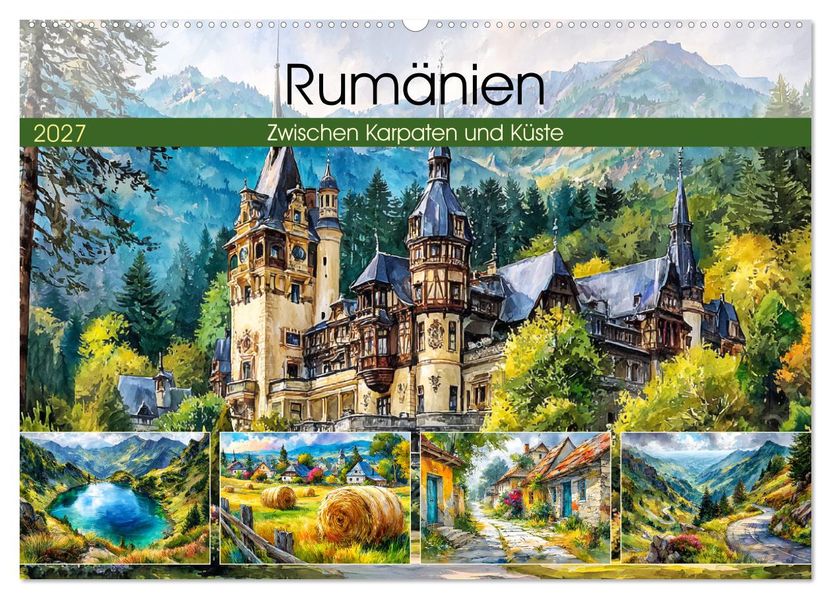 Rumänien. Zwischen Karpaten und Küste (Wandkalender 2027 DIN A2 quer) CALVENDO Monatskalender