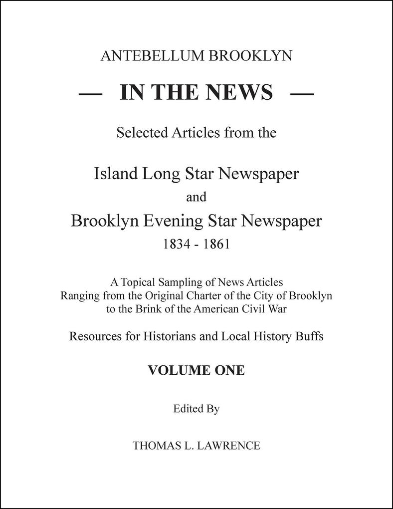 Antebellum Brooklyn in the News