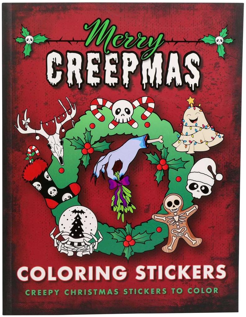 Merry Creepmas Coloring Stickers