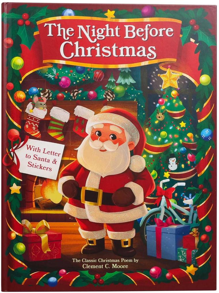 The Night Before Christmas with Letter to Santa and Stickers