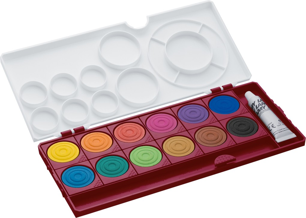 LAMY Malkasten Deckfarbkasten aquaplus multired 12 Farben